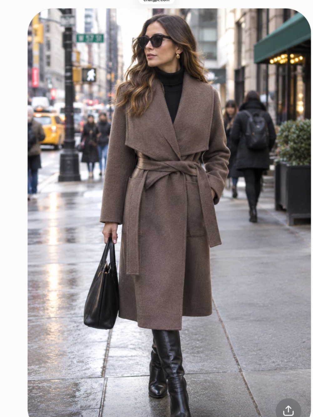 DVF Belted Wool Wrap Coat with trim  quiet luxury